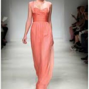 Amsale chiffon dress